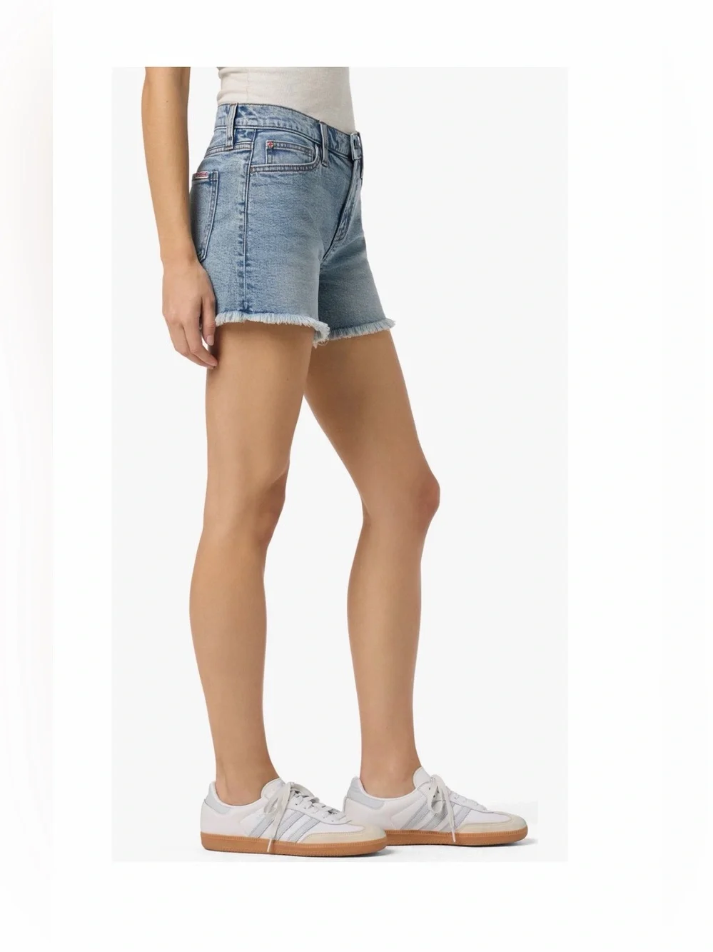 Hudson Jeans Frayed Hem Denim Shorts NWT
